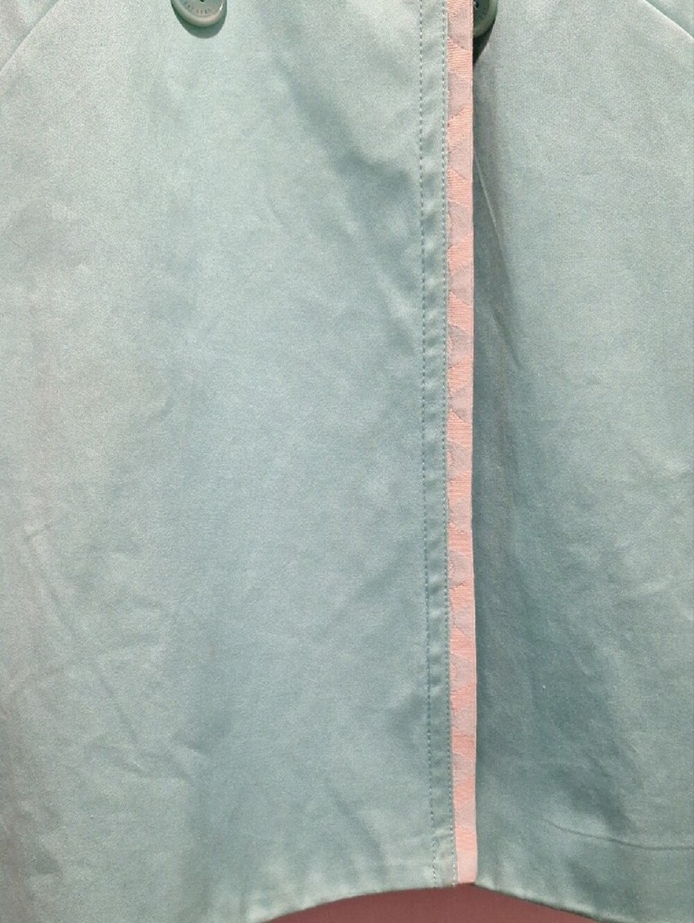COACH Women’s Aqua Trench Coat with Contrast Trim - Picture 11 of 11